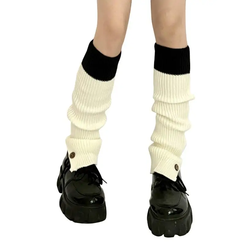 

JK Socks Leg Warmer Slouch Socks Adjustable Jk Stocking Knit Loose Stockings Knitted Wool Warm Leggings New