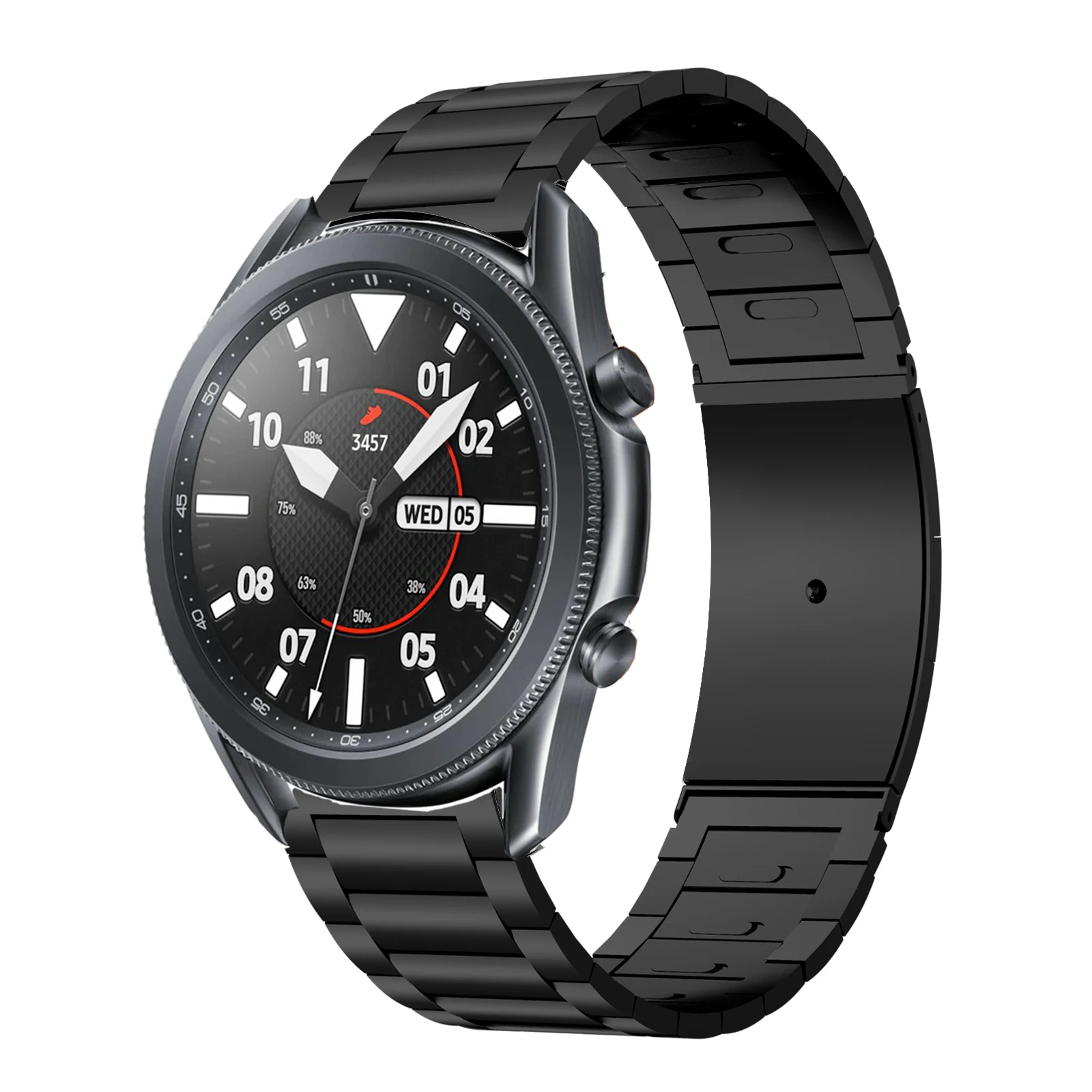 

Быстросъемный металлический ремешок для Samsung Galaxy Watch 3 45 мм Galaxy Watch 46 мм 22 мм, металлический ремешок для снятия ключей для Samsung Watch