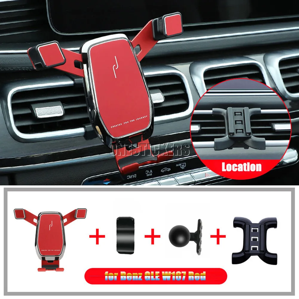 

Автомобильный Центральный держатель для телефона Mercedes Benz GLE GLS Class W167 V167 X167 AMG GLE53 20-2022 +