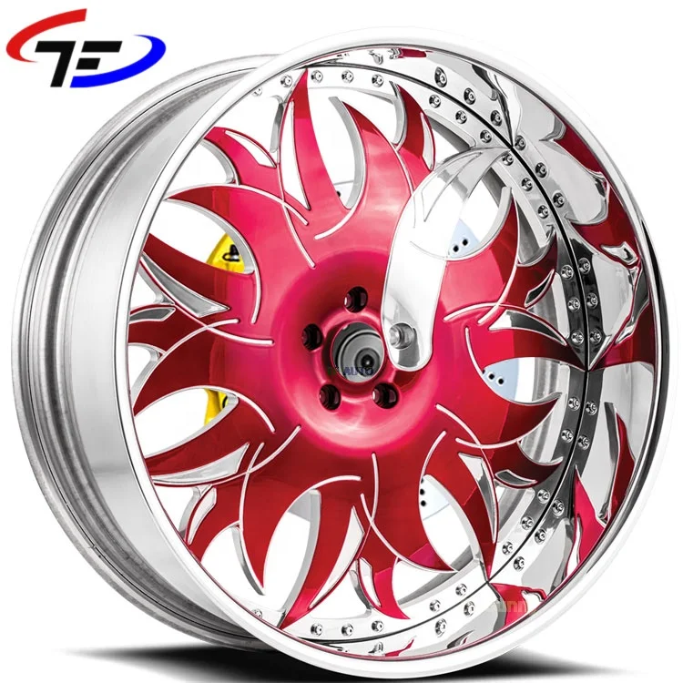 Для 5X127 Custom Forgiato 2 Piece Chrome 22X8.5J кованые глубокие круги вогнутые