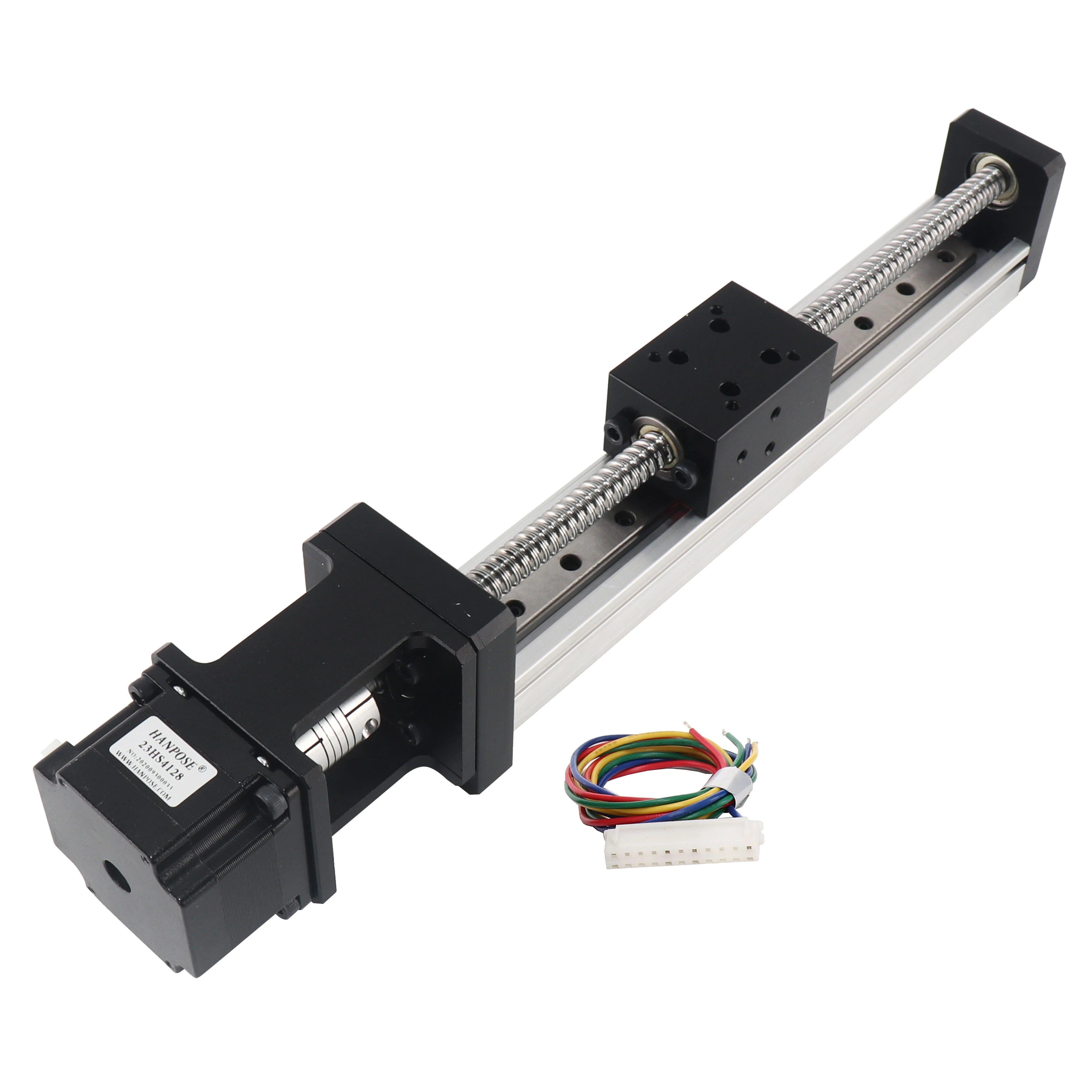 

HPV5-1 Linear Rail Module Effective Travel 400mm 1.8 Degree Nema23 Stepper Motor 2 Phase 23HS4128 Z-Axis Router Mechanical Kit