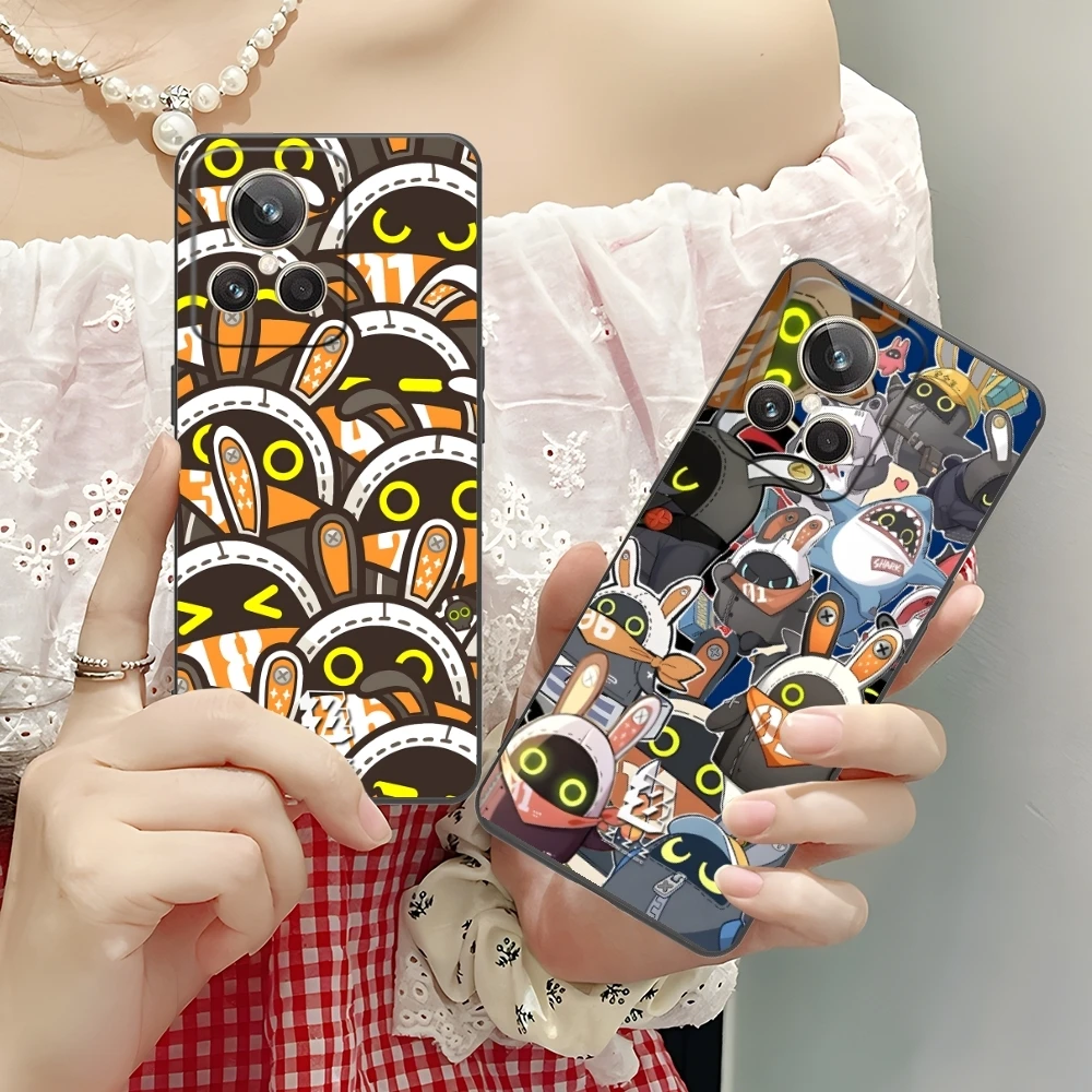 Zenless Zone Zero Bangboo Mobile Phone Case for Realme GT 2 9i 8i 7i Pro X50 X2 C35 C21 C20 C11 C3 Black Soft Cover Shell