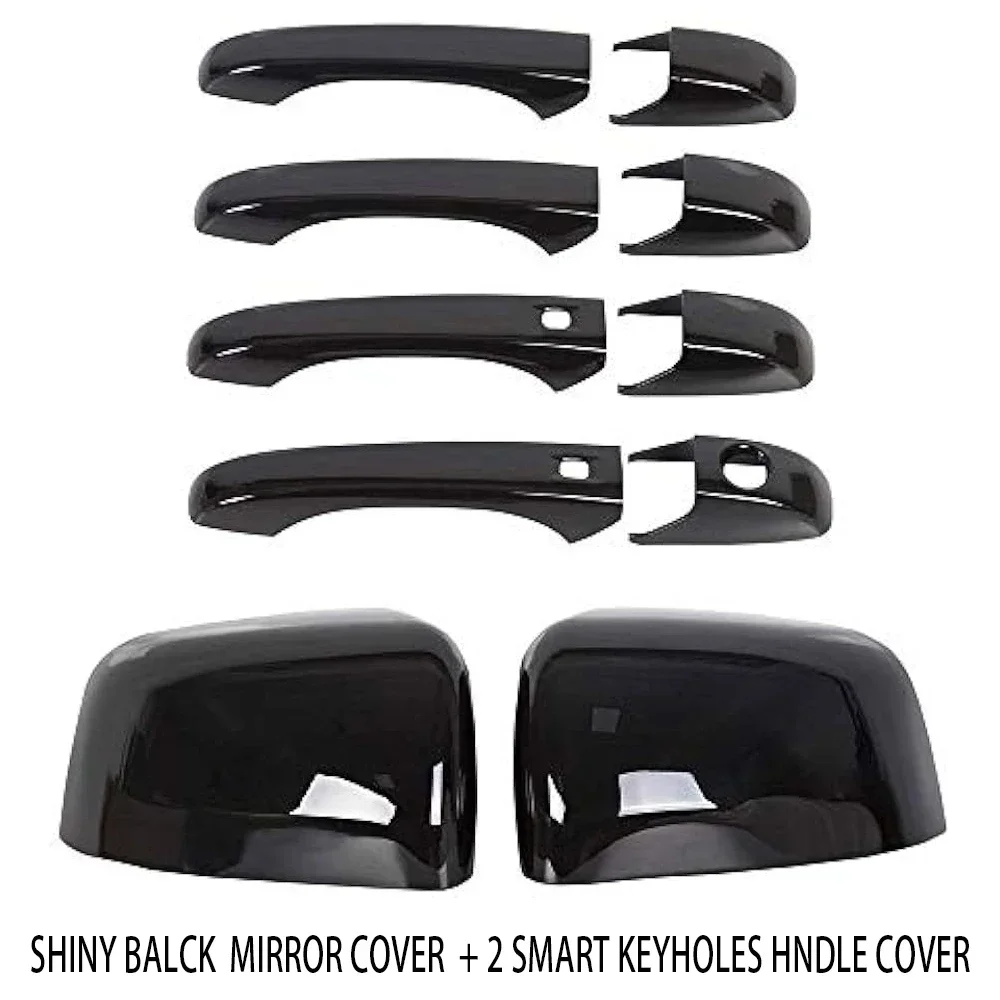 Крышка бокового зеркала заднего вида автомобиля и накладка на дверную ручку для Jeep Grand Cherokee и Dodge Durango 2011-2021 гг., автозапчасти