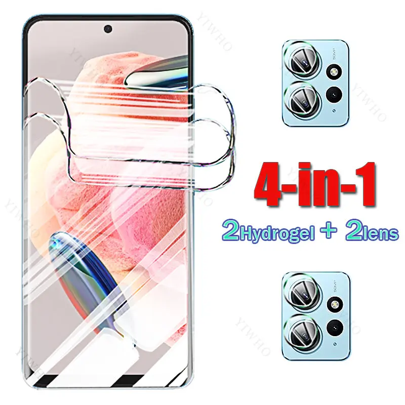 

For Xiaomi Redmi Note 12 4G Hydrogel Film 999D Curved Screen Protector for Readmi Note12 4g 6.67" 23021RAAEG Camera Glass Safety