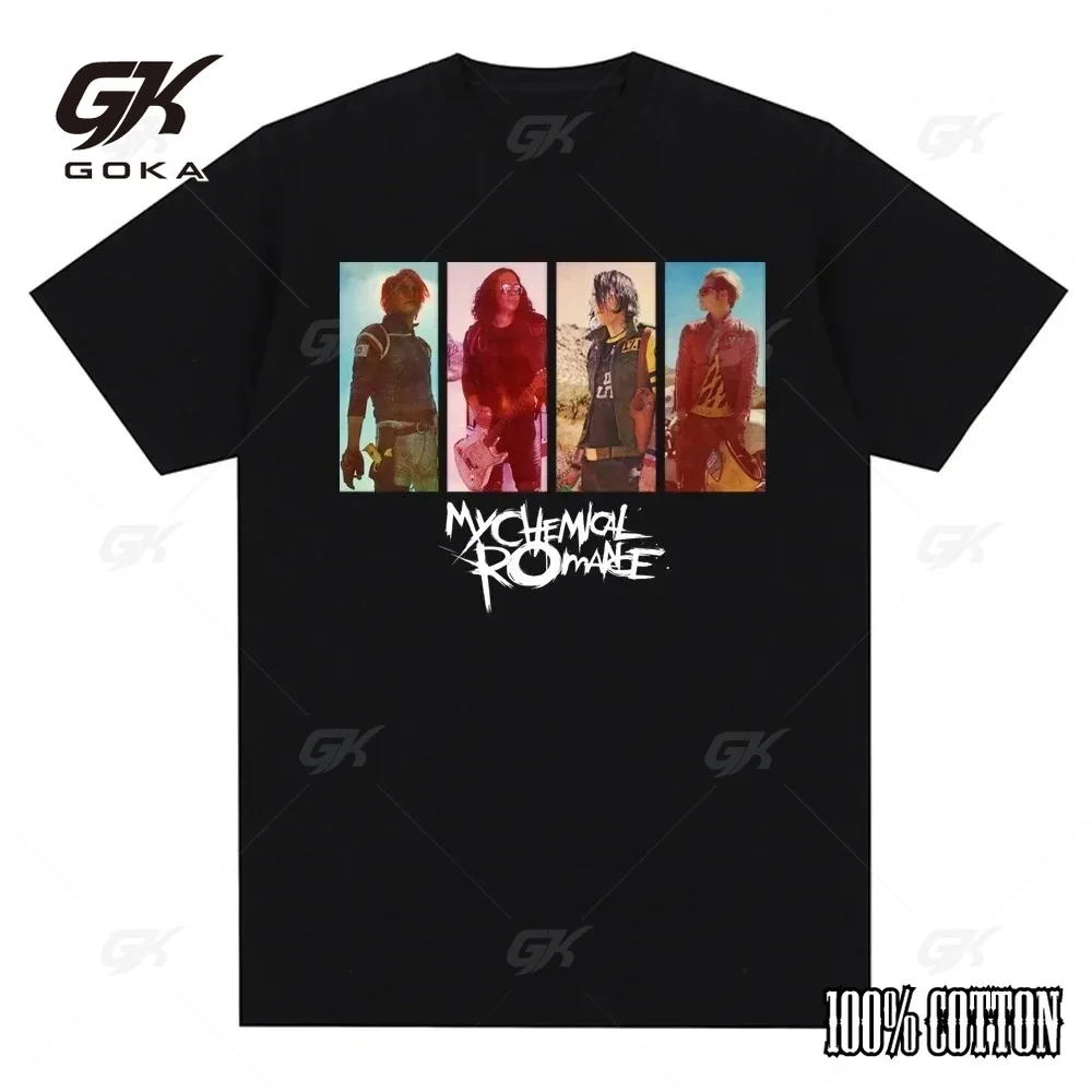My Chemical Romance Mcr Band Мужчины Женщины Хлопковая футболка с принтом Повседневная