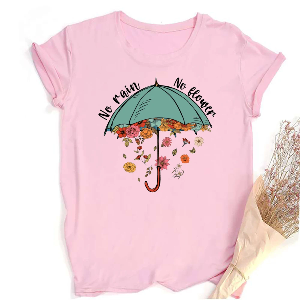 Женская футболка с коротким рукавом и цветочным принтом в стиле Харадзюку |