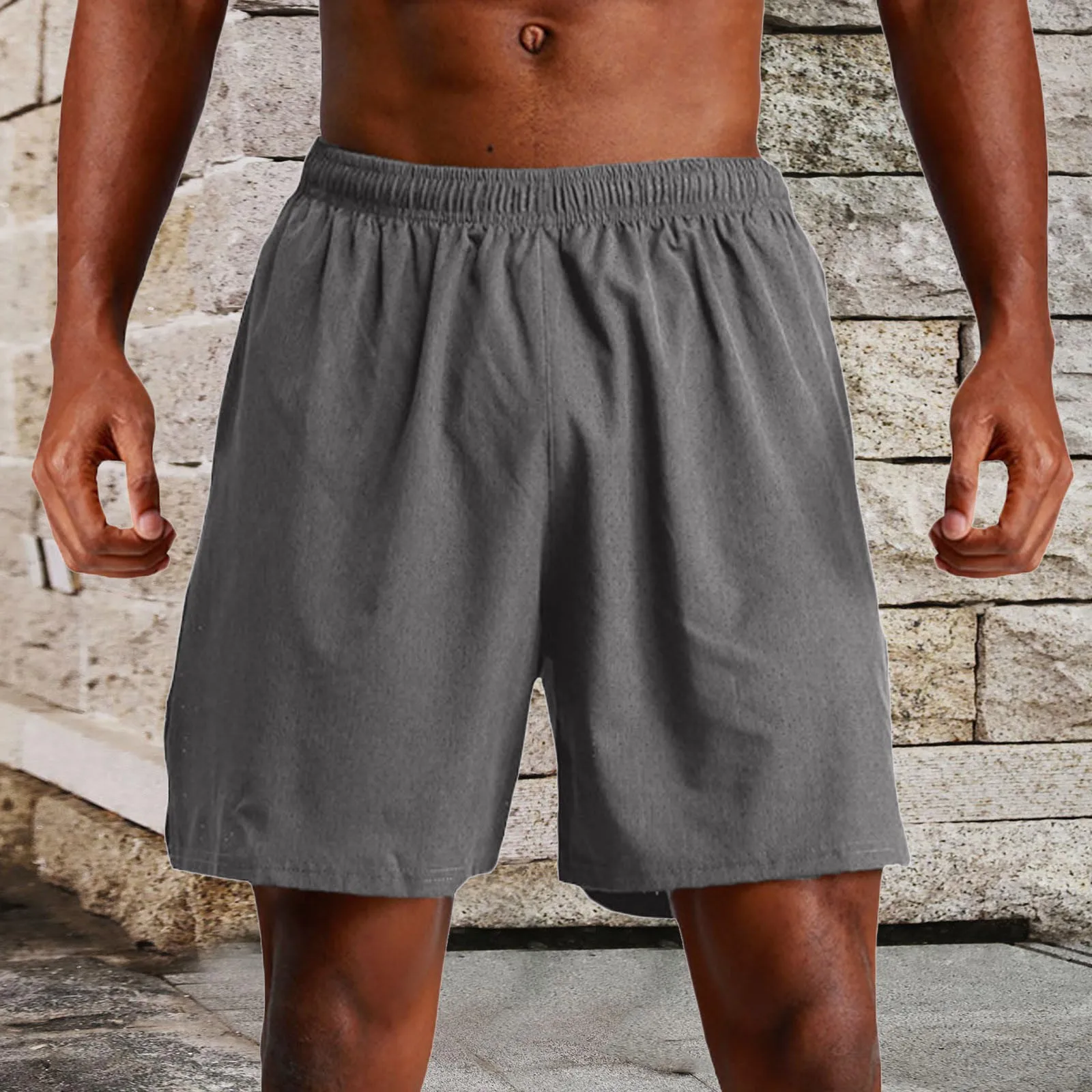 

Шорты мужские быстросохнущие однотонные, летние дышащие трусы для бодибилдинга, бега, тренировок