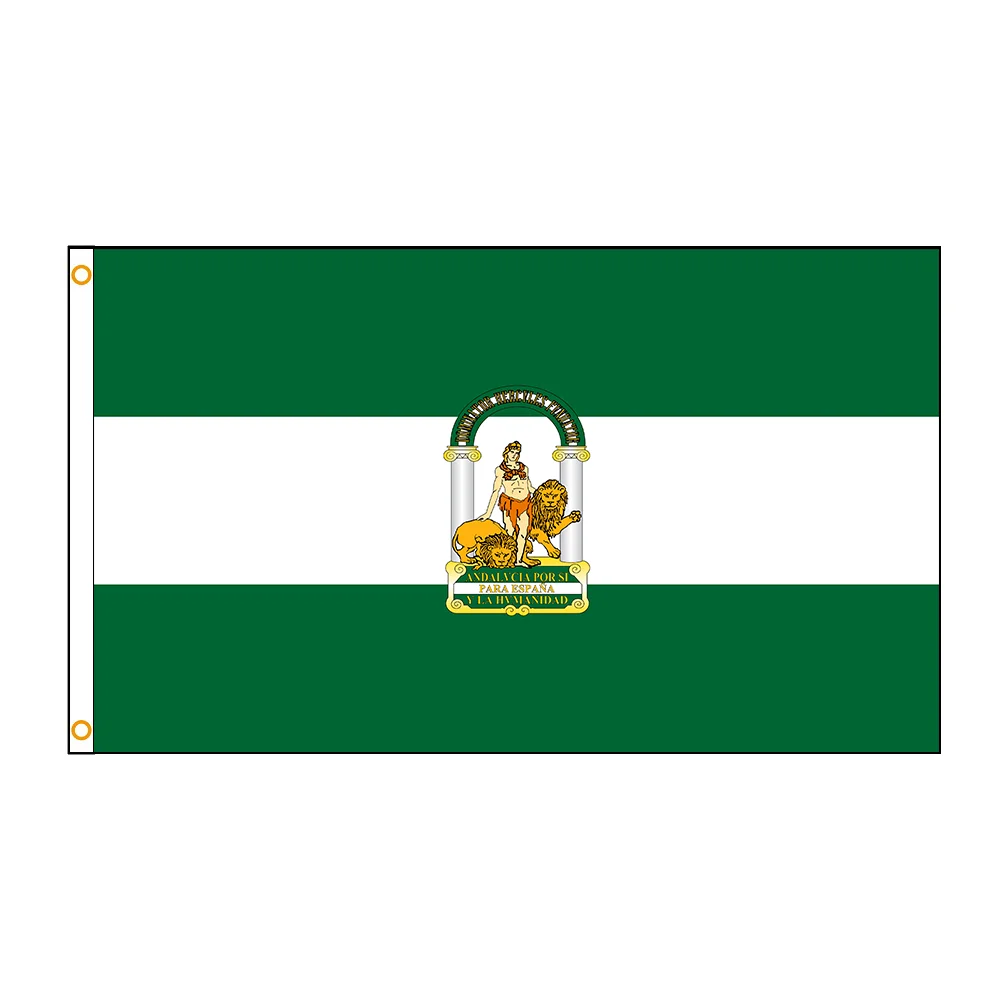 

Вертикальный 60x90 см 90x150 см Испанский флаг Андалусии