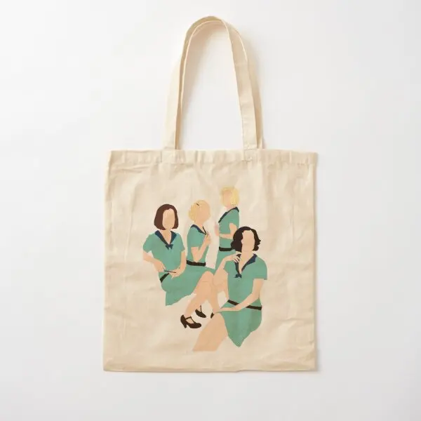 

Cable Girls Cotton Canvas Bag Shoulder Bag Travel Women Designer Casual Tote Fashion Unisex Handbag Ladies Shopper Grocery