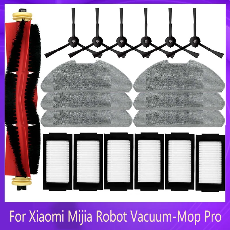 

For Xiaomi Mijia Robot Vacuum-Mop Pro MJSTS1 / MJSTS 2 Pro Main Side Brush Hepa Filter Mop Cloths Wheel Part Vacuum Cleaner Kit