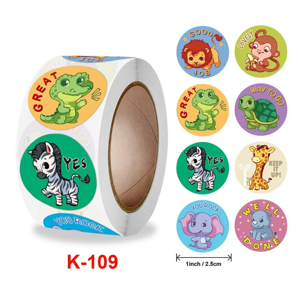 

Sealing Label Gift Label Motivational Cartoon Reward Stickers Animal Sticker Cute Toy Game Tag Scrapbooking Decoration