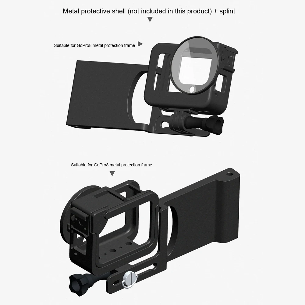 

Aluminum Alloy Vlog Photography Stabilizer Portable Durable Switch Mount Plate Accessories Gimbal Adapter For GoPro Hero 8 7 6 5