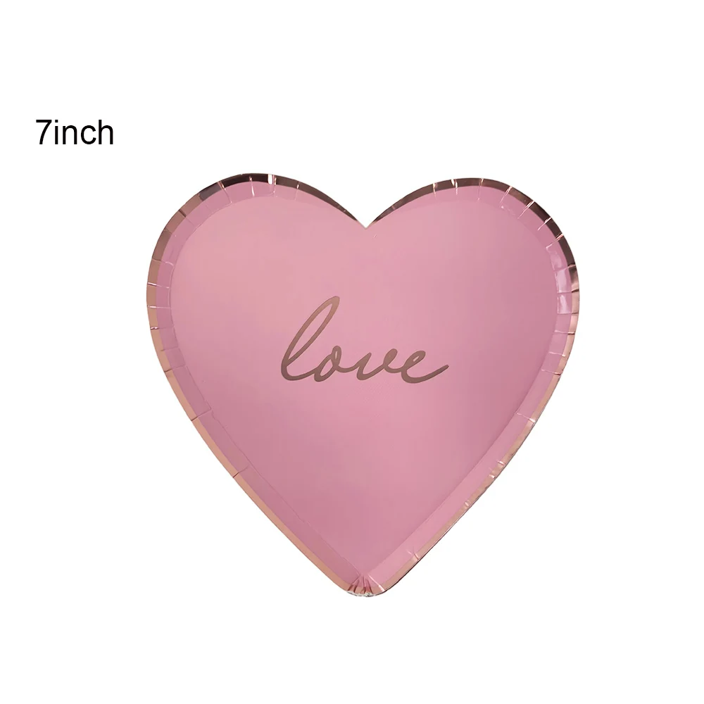 

Одноразовые бумажные тарелки в форме сердца 8-40 шт.