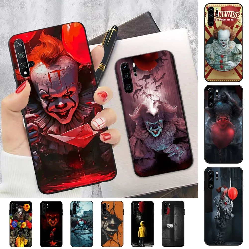 Классический чехол для телефона Horror Film P-Pennywise Clown Huawei P 8 9 10 20 30 40 50 Pro Lite Psmart Honor 70 Mate