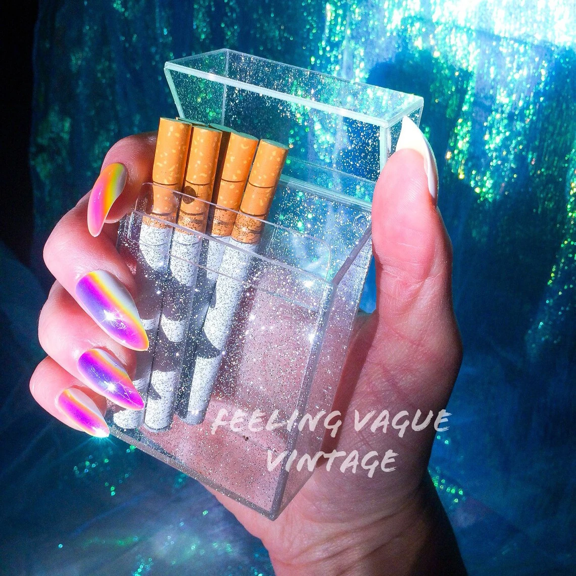 

Glitter Crystal Case for Tobacco Smoking Cigarettes Box