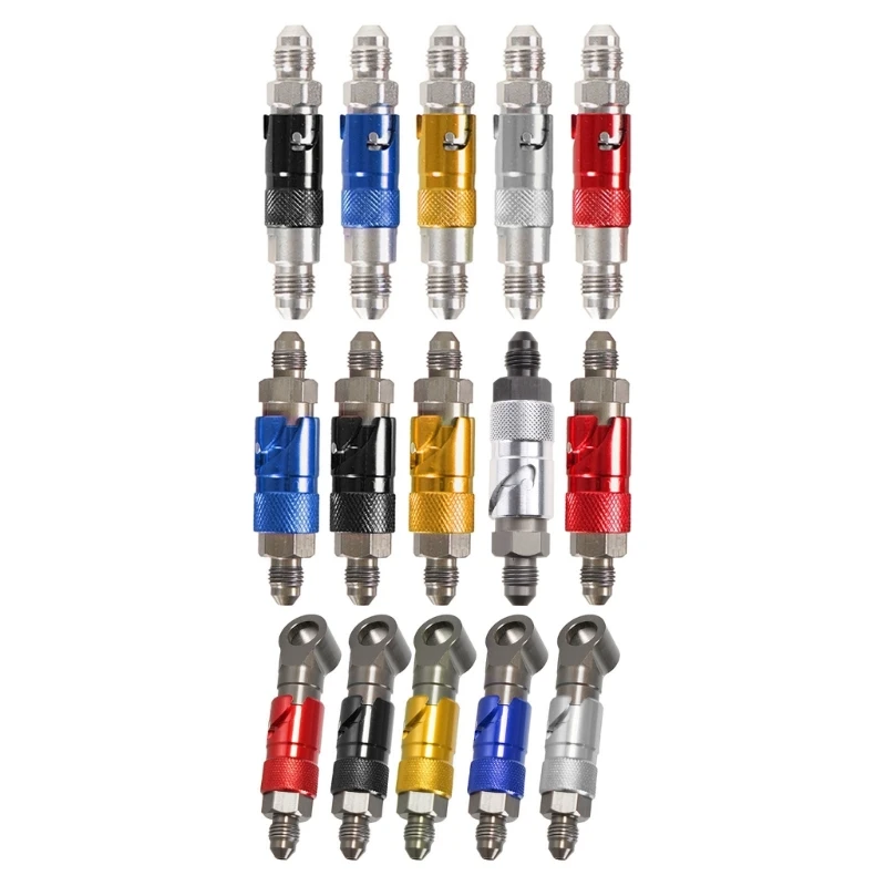 

Motorcycle Aluminum Alloy AN3 Brake Caliper Quick Removal Cover Brake Line Connector Universal Suitable for CB400 CBR250