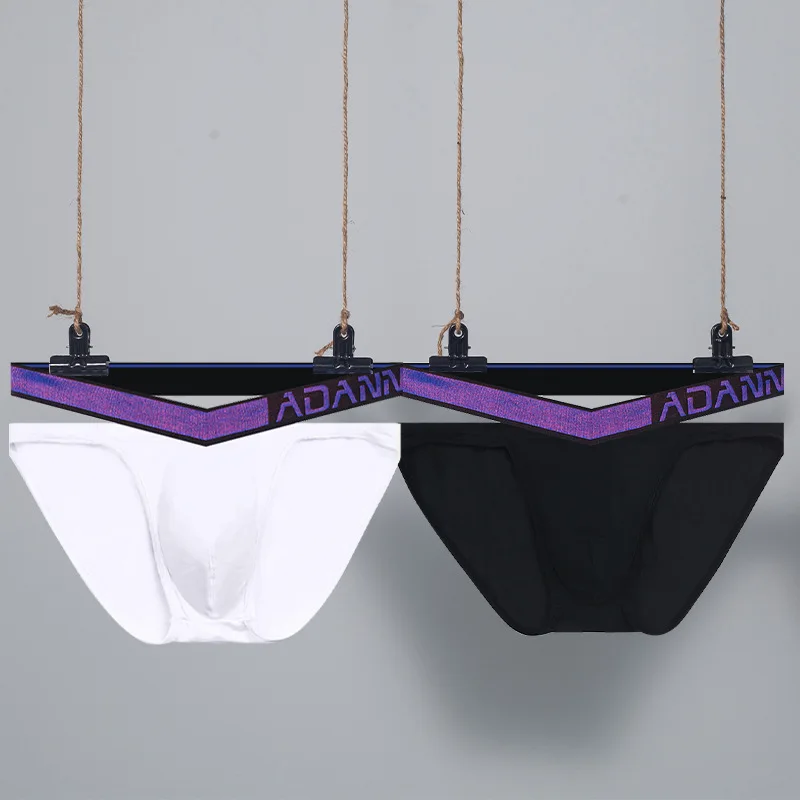 

Simple Sexy Hip-Exposed Underwear Pure Cotton Sports Trendy Belt Briefs