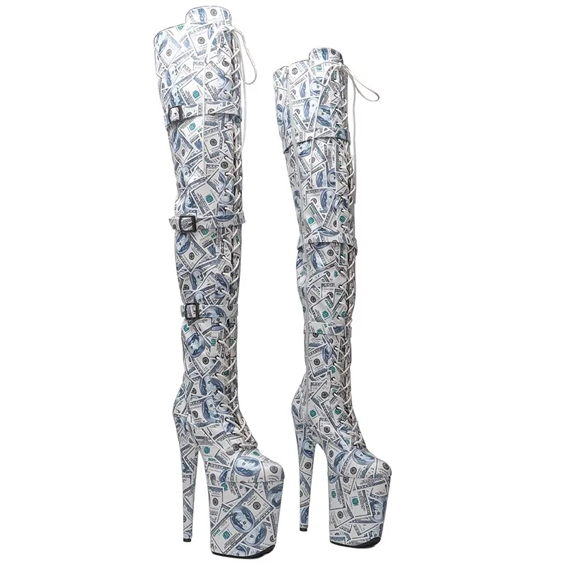 LAIJIANJINXIA/Новые женские сапоги выше колена на платформе из искусственной кожи с