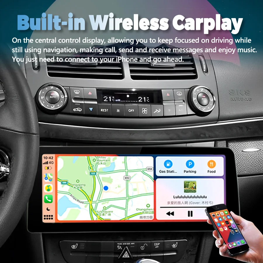 

12.3" Radio Car Video Player Stereo For BENZ E CLASS W211 CLS CLASS C219 2001-2009 Android 13 GPS Multimedia Carplay Head Unit