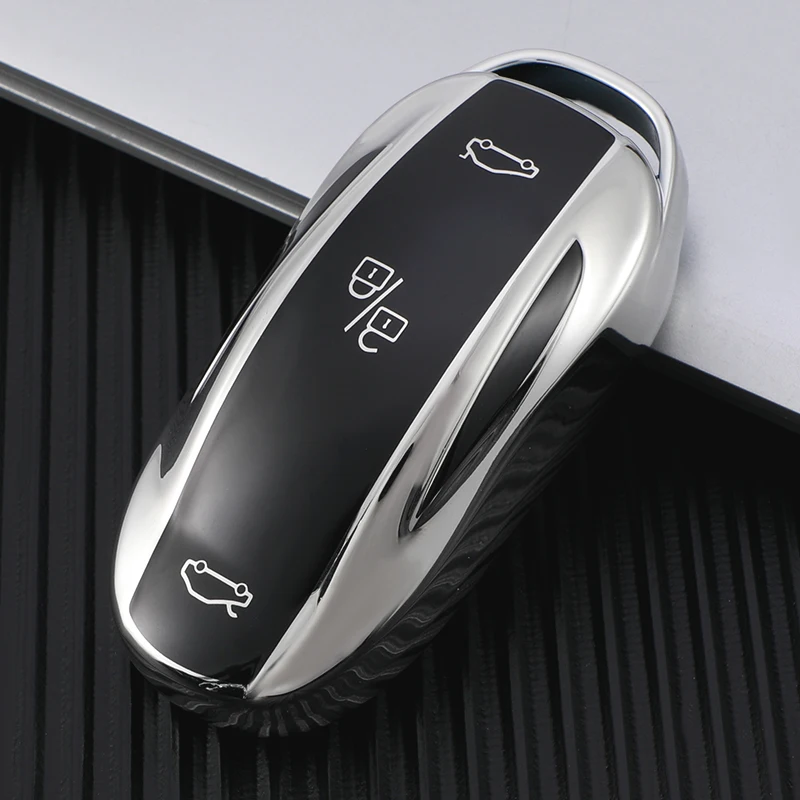 

Чехол из ТПУ для автомобильного смарт-ключа для Tesla Model 3 Model X Model S Model Y, защитная сумка для брелока, держатель для ключей, аксессуары