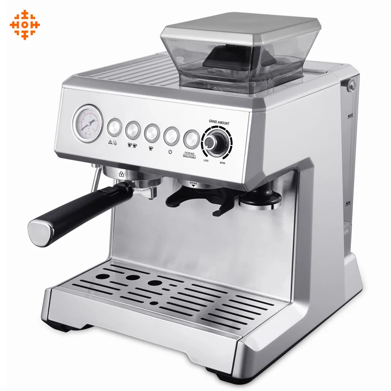 

1350W 15bar ULKA premium turkish italy bean Grinding cappuccino espresso machine with grinder coffee maker