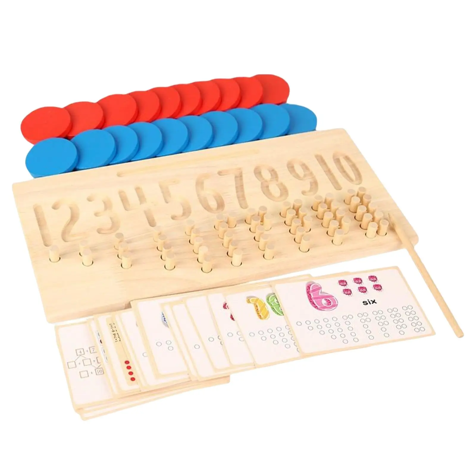 

Number Tracing Board Handwriting Aids Fine Motor Skills Early Learning Montessori Educational Toy for Gift Preschool Children