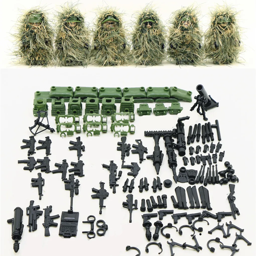 6 шт. Детский конструктор Спецназ