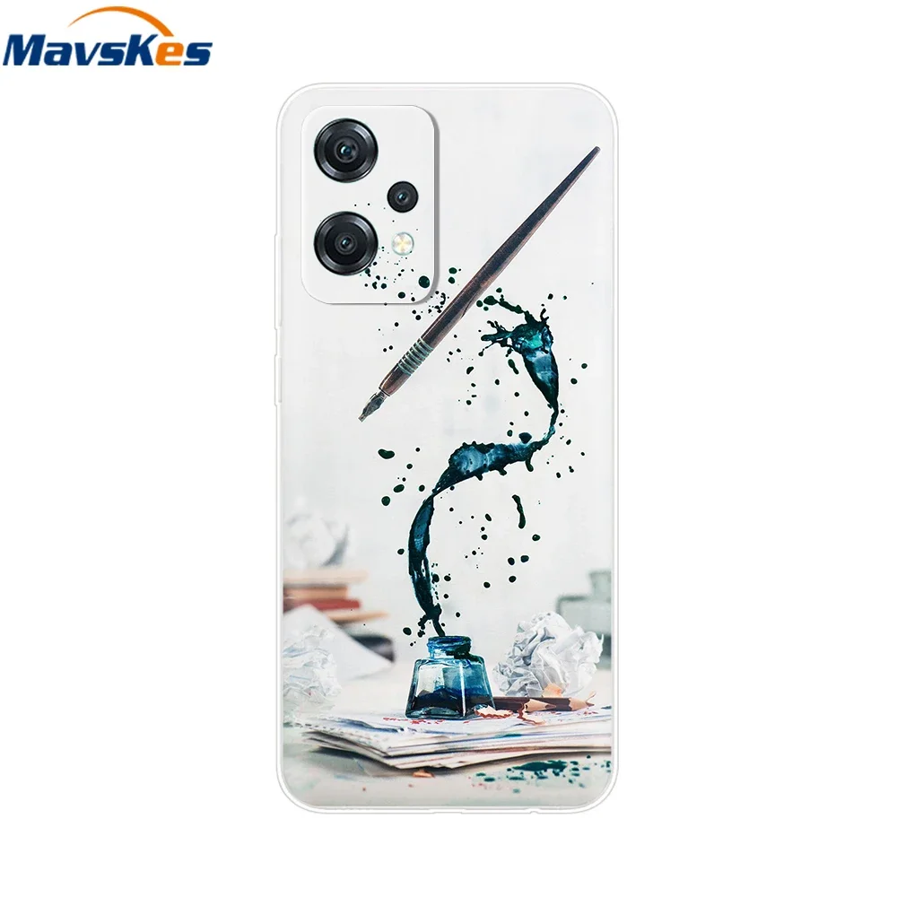 Чехол для OnePlus Nord CE 2 Lite чехол CPH2381 CE2 милый мягкий из жидкого силикона телефона 5G