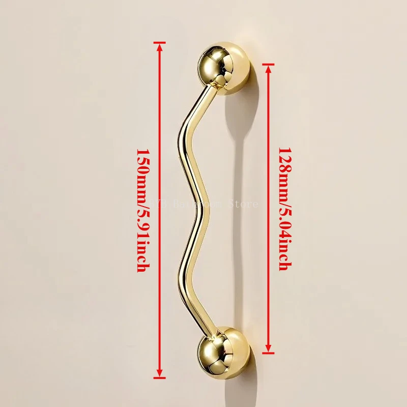 

Цинковые волнистые ручки для шкафов