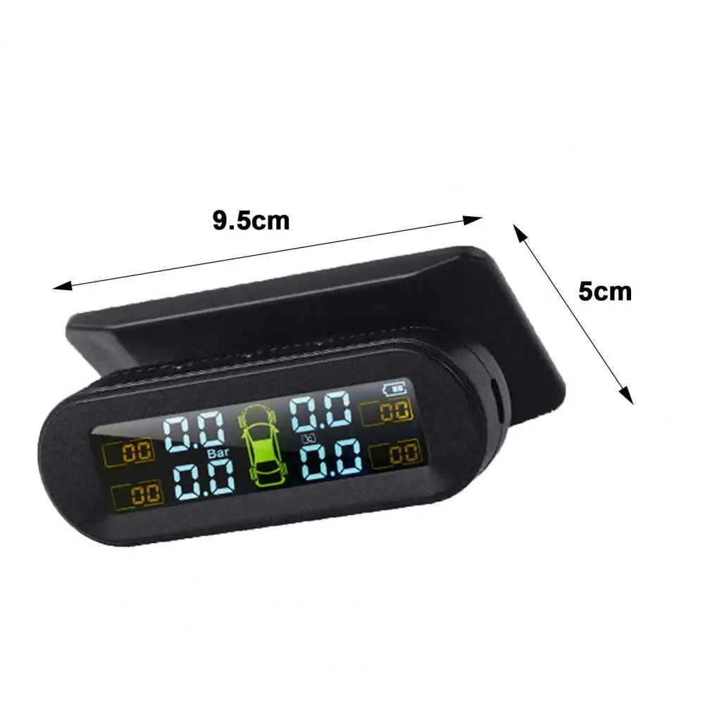 Car TPMS Multi-alarm Modes High Accuracy with External Sensors Multipurpose Cordless Tire Pressure Monitor for Car