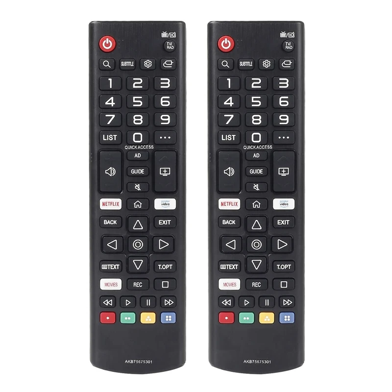 

Top Deals 2X Remote Controller With NETFLIX Prime Video Apps For LG 2019 Smart TV AKB75675301 AKB75095308 AKB75675311