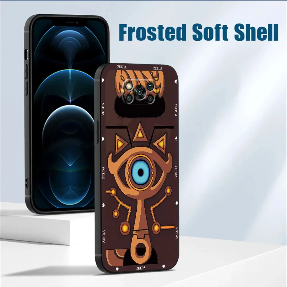 Флейта для Poco X3 флейта C50 C51 M3 F5 F1 X4 Pro M4 C40 GT M5 легенда о Зельде черный мягкий чехол