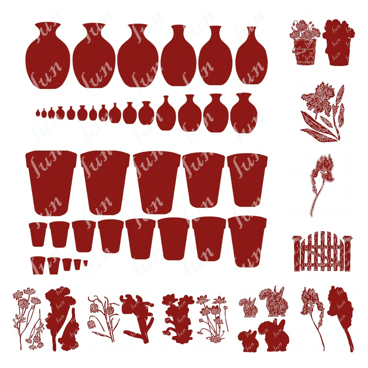 

2023 New Spring Flowers Plant Pot Metal Cutting Dies Scrapbooking Supplies Embossing Paper Card Cut Die Crafts Template
