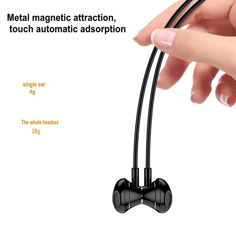 Спортивные водонепроницаемые наушники bluetooth 5 0 магнитные с шейным ободом