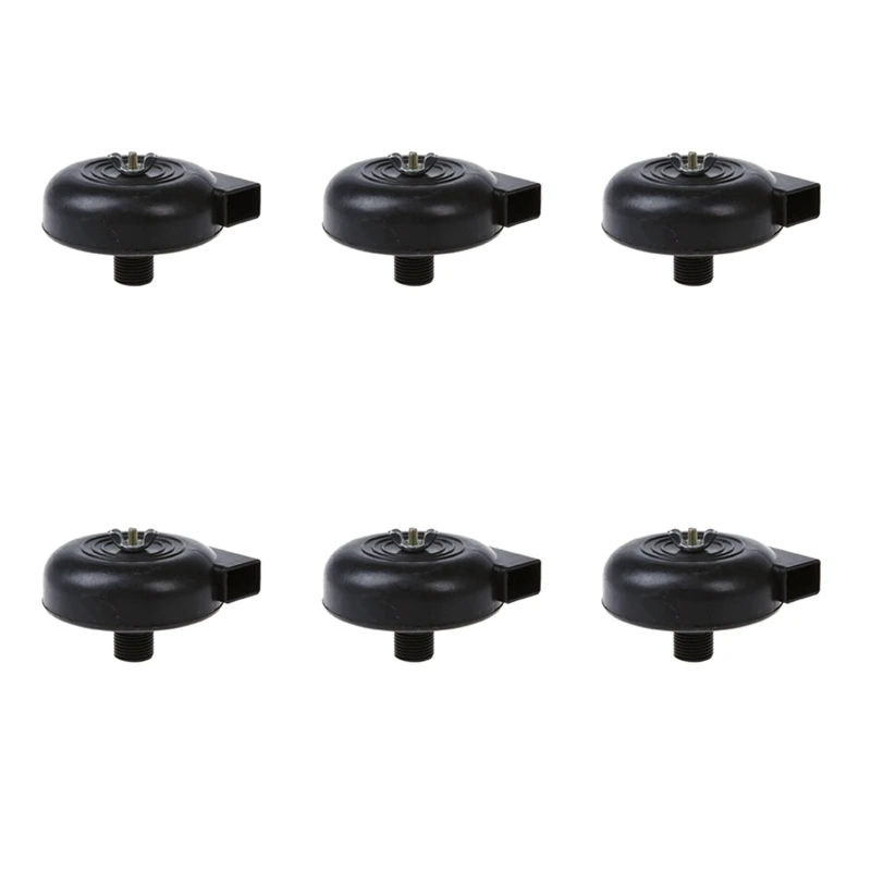 

6X PT 1/2, Male, Black Plastic Compressor Air Filter
