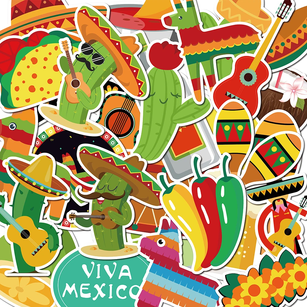 WT037 30 шт. наклейки с рисунками животных водонепроницаемые на холодильник и багаж