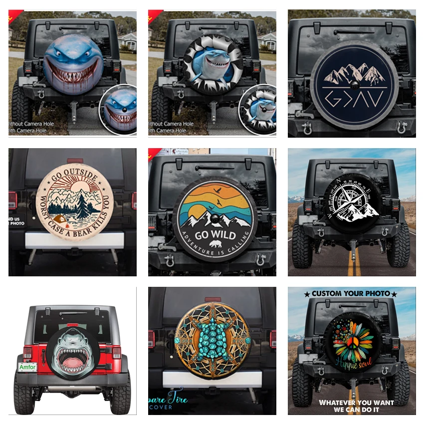 

Personalized CAR Spare Tire COVER Gifts for Camping Lovers Camper Spare Tire Covers OUTDOOR CAR COVER Accessories Spare Covers