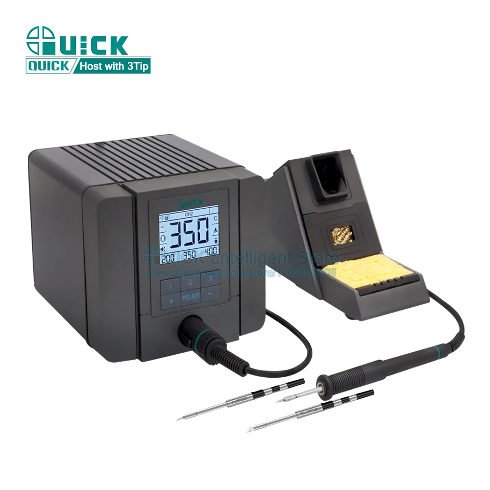 

Паяльная станция QUICK Q8, электрические паяльники, 150 Вт, ЖК-цифровой дисплей, интеллектуальная прецизионная пайка с летающим свинцом