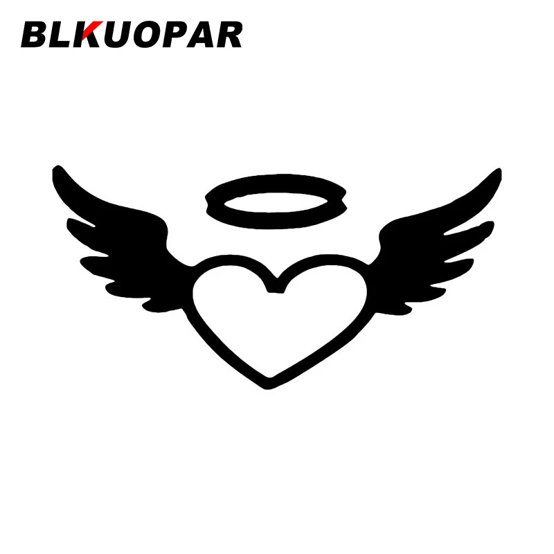 

Автомобильная наклейка BLKUOPAR в форме сердца и крыла, креативная наклейка на лобовое стекло, мотоциклетный кондиционер, доска для серфинга, х...