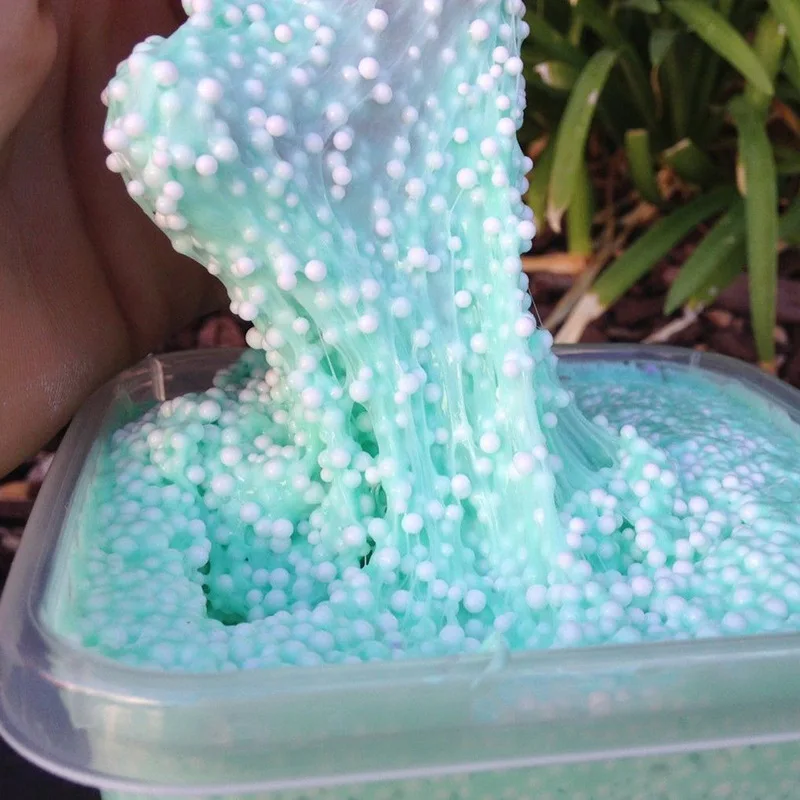 Fluffy Slime Foam Balls Beads Glue Slime Charms Toys Antistress Goo Charm Butter Slime Lizun Putty for Kids Children Hand Gum