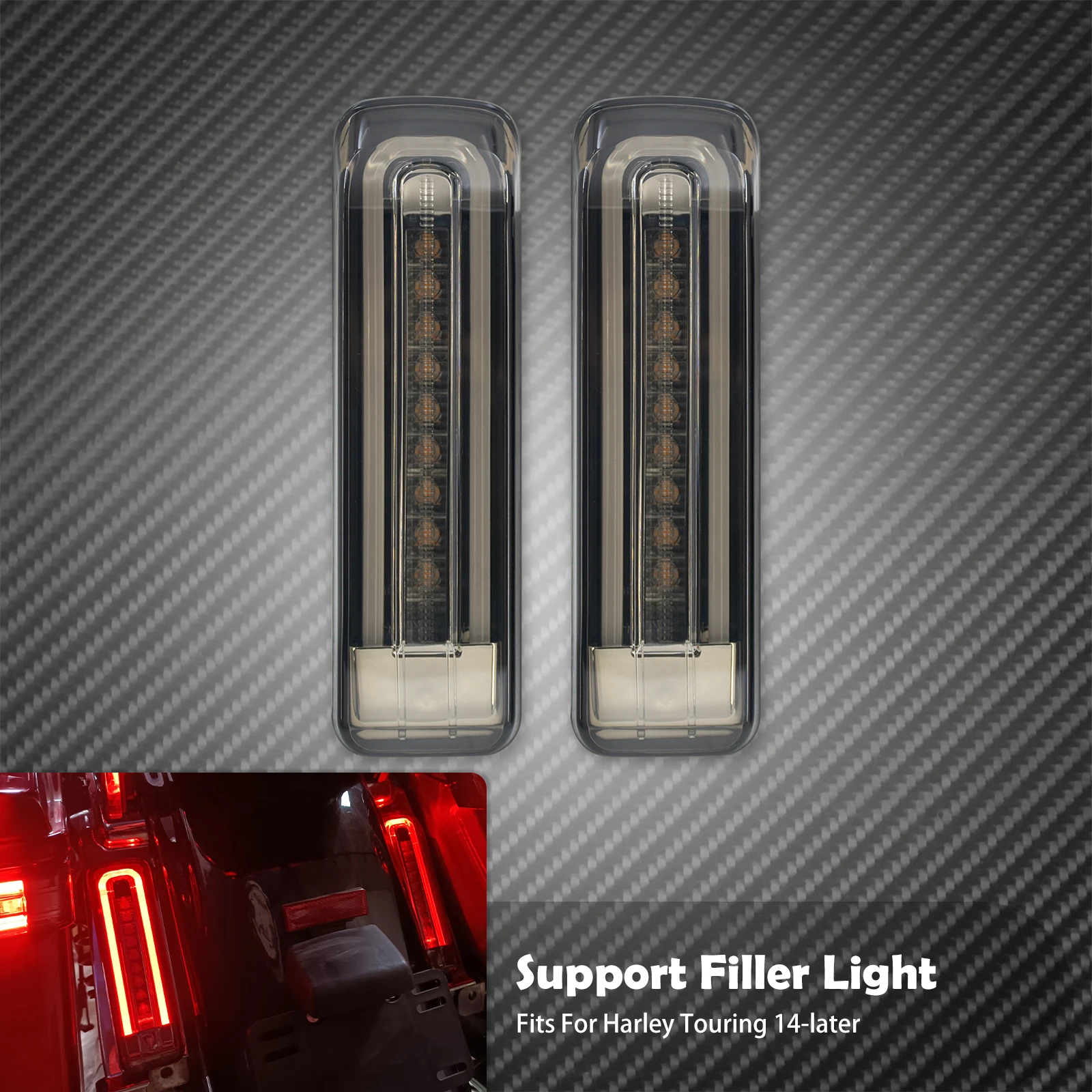 

Заднее крыло мотоцикла, светодиодные фонари, седельная сумка, боковой наполнитель, указатель поворота, стоп-сигналы для Harley Touring FLHTCU FLHTCUL FLTRU 2014-Up