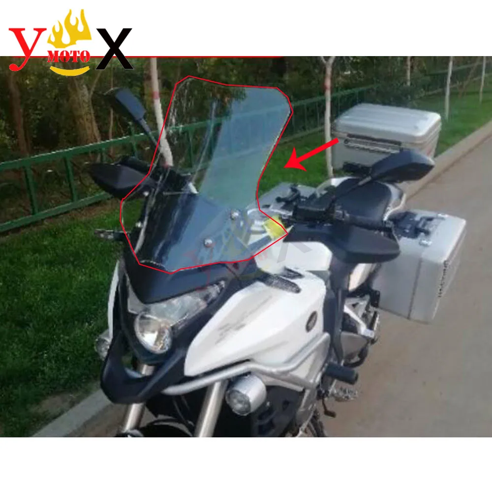 VFR 1200  Motorcycle Clear Rise 15CM 4MM Front Windscreen Windshield Wind Glass Deflector For Honda VFR1200