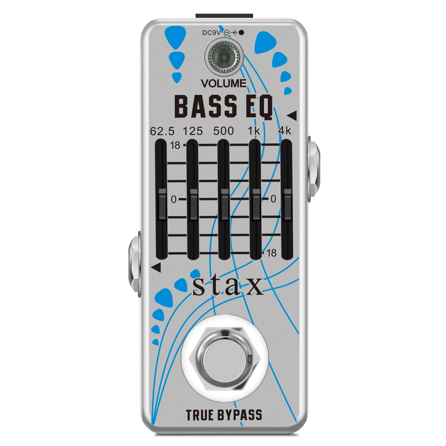 Stax LEF 317B Bass EQ педаль 5 полосный эквалайзер педали для бас гитары с 5 полосами графического мини размера True Bypass Stax LEF 317B B