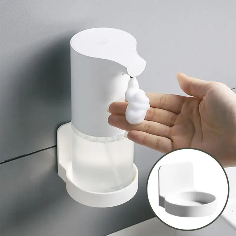 

1PC Wall Mounted Bottles Holder Tray Round Self-Adhesive Shampoo Bottle Shelf Hand Soap Dispenser Kitchen Bathroom Storage Rack