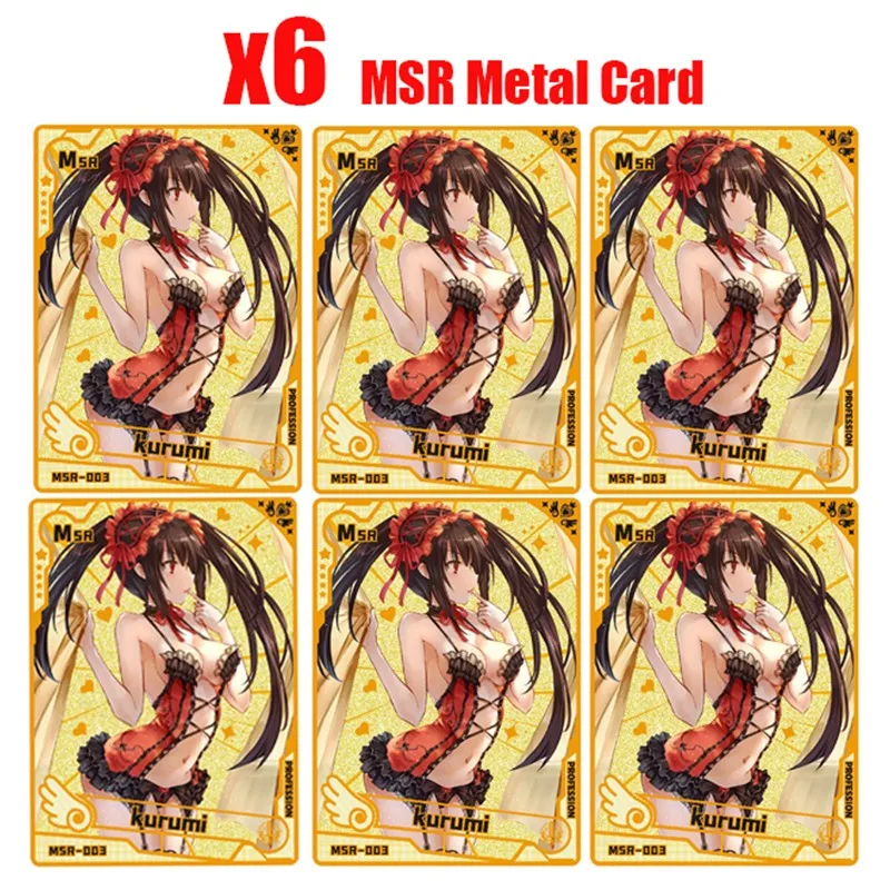 

Wholesale Goddess Story Mrs Metal Card Rem Kurumi Asui Tsuyu Ochaco Uraraka Anime Characters Game Waifu Cards For Kids Toys