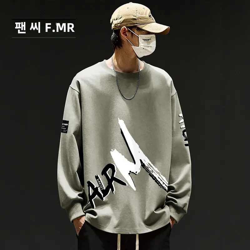 Mr. Fan Mr.et Spring and Autumn 2024 New Pure Cotton Long sleeves Shirt Men's Fashion Brand Loose Youth American Sle