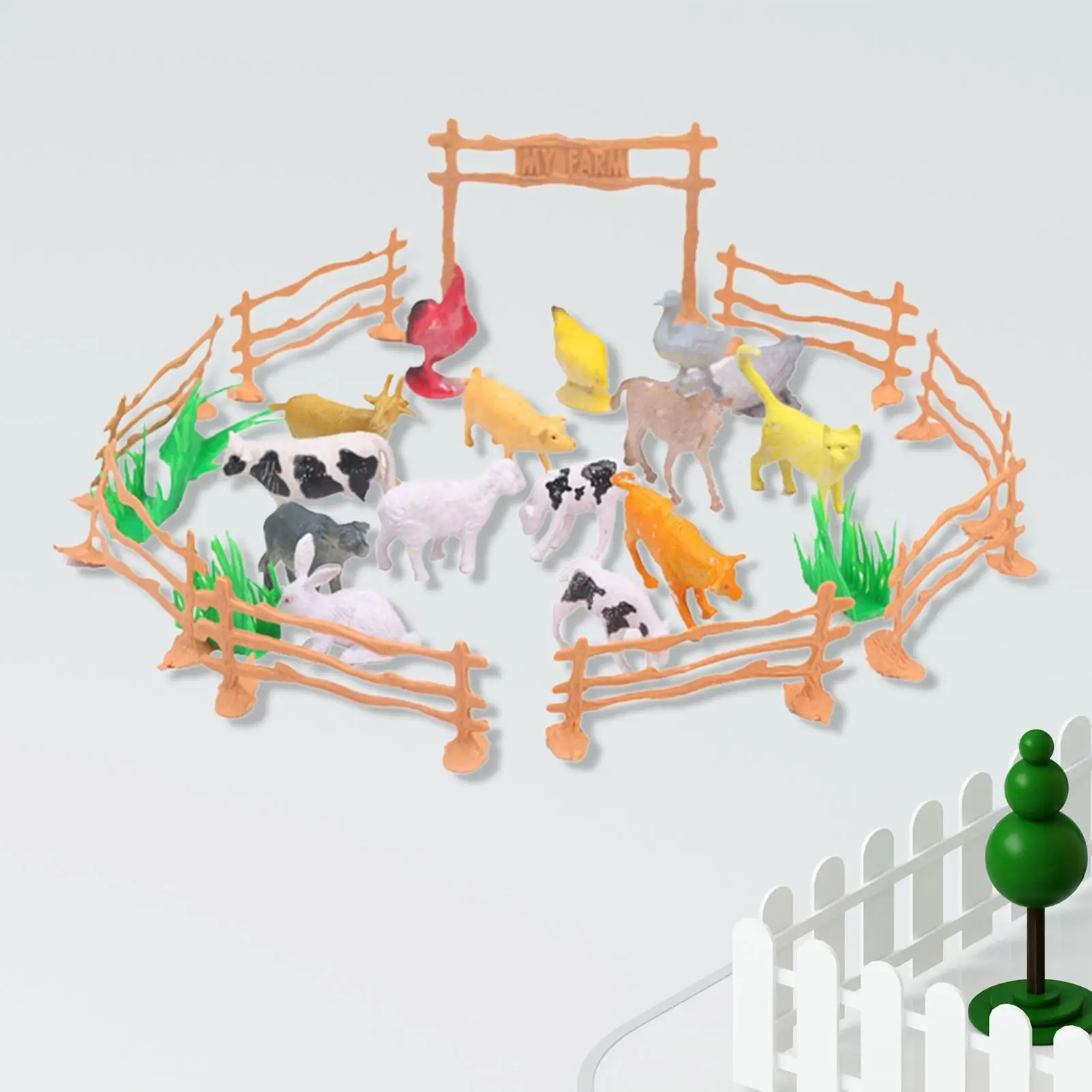 

15x искусственные игрушки-животные