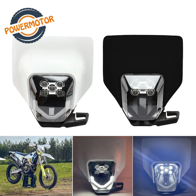 New Motorcycle LED Headlight Headlamp Head Lights For Husqvarna TC TE TX FC FE FX 125 250 300 350 450 501 FC250 FE250 TE300