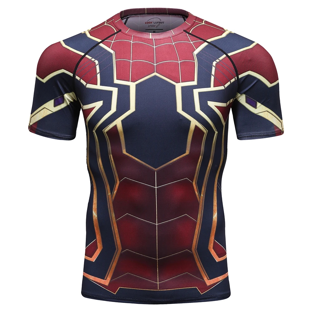 

Cody Lundin High Quality Elastic Half Sleeve Fitness Boxing Masculine T-shirt Sublimation Print Anime Compression Rash Guard Men
