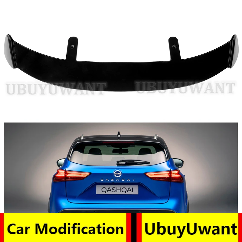 

Используется для Nissan Qashqai 2016-2021 спойлер из АБС-пластика углеродного волокна вид хэтчбека крыши заднего крыла корпуса комплект аксессуаров